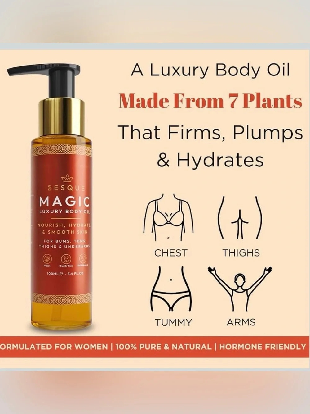 Besque Magic Luxury Body Oil — Nourishing Body Oil